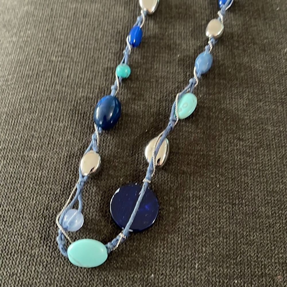Blue Beaded Necklace